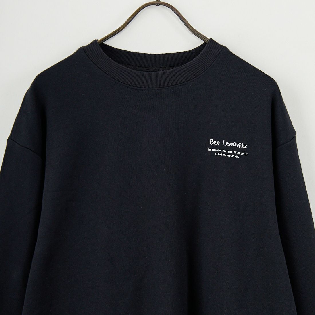 Ben Lenovitz [ベン レノビッツ] 別注 ドッグバックプリントスウェット [BL25F-002IN-JF] BLACK