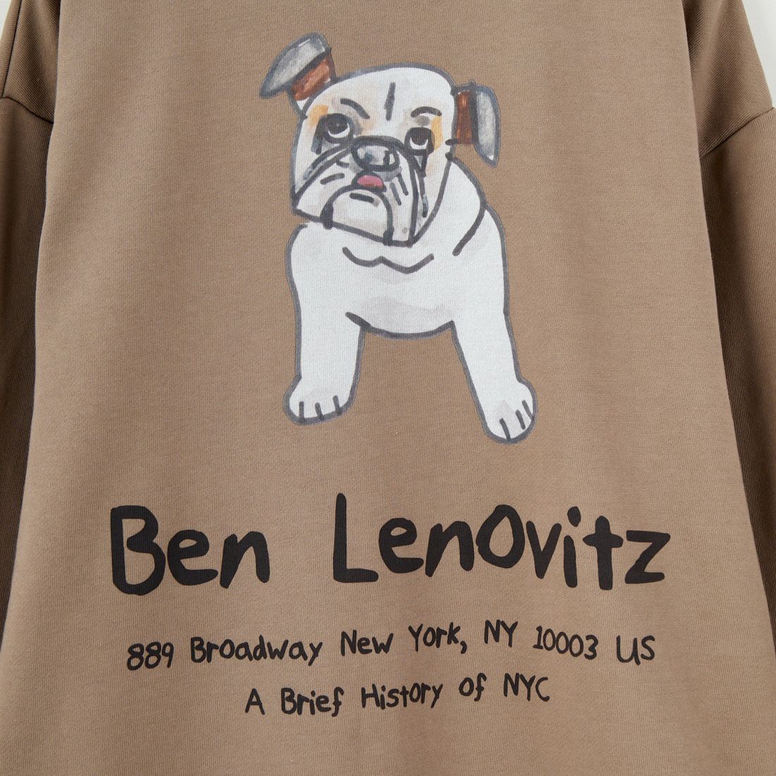 Ben Lenovitz [ベン レノビッツ] 別注 ドッグバックプリントスウェット [BL25F-003IN-JF] BEIGE