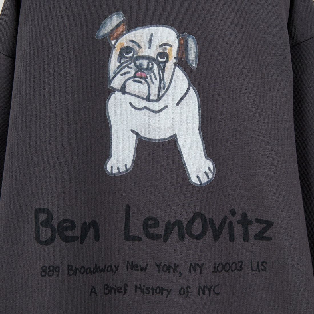 Ben Lenovitz [ベン レノビッツ] 別注 ドッグバックプリントスウェット [BL25F-003IN-JF] CHARCOAL