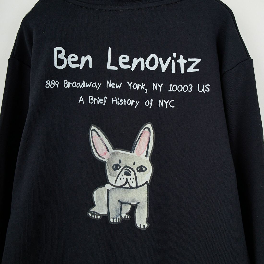 Ben Lenovitz [ベン レノビッツ] 別注 ドッグバックプリントスウェットパーカー [BL25F-004IN-JF] BLACK