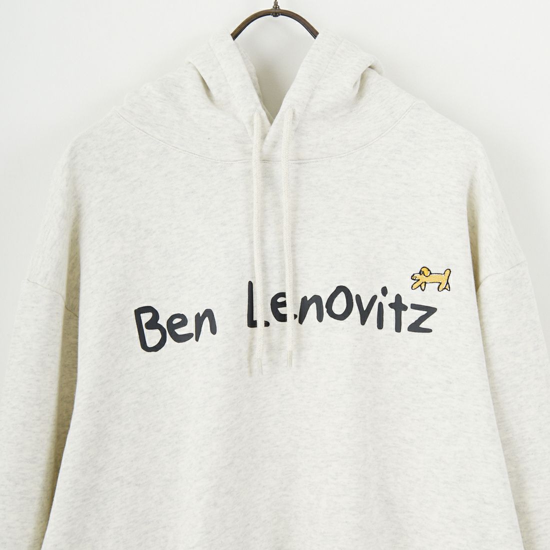 Ben Lenovitz [ベン レノビッツ] 別注 ドッグプリントスウェットパーカー [BL25F-005IN-JF] OATMEAL