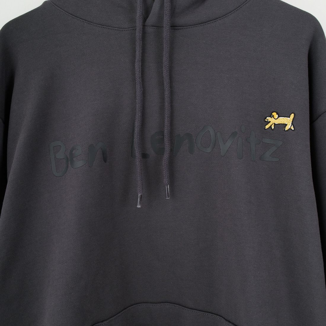 Ben Lenovitz [ベン レノビッツ] 別注 ドッグプリントスウェットパーカー [BL25F-005IN-JF] CHARCOAL