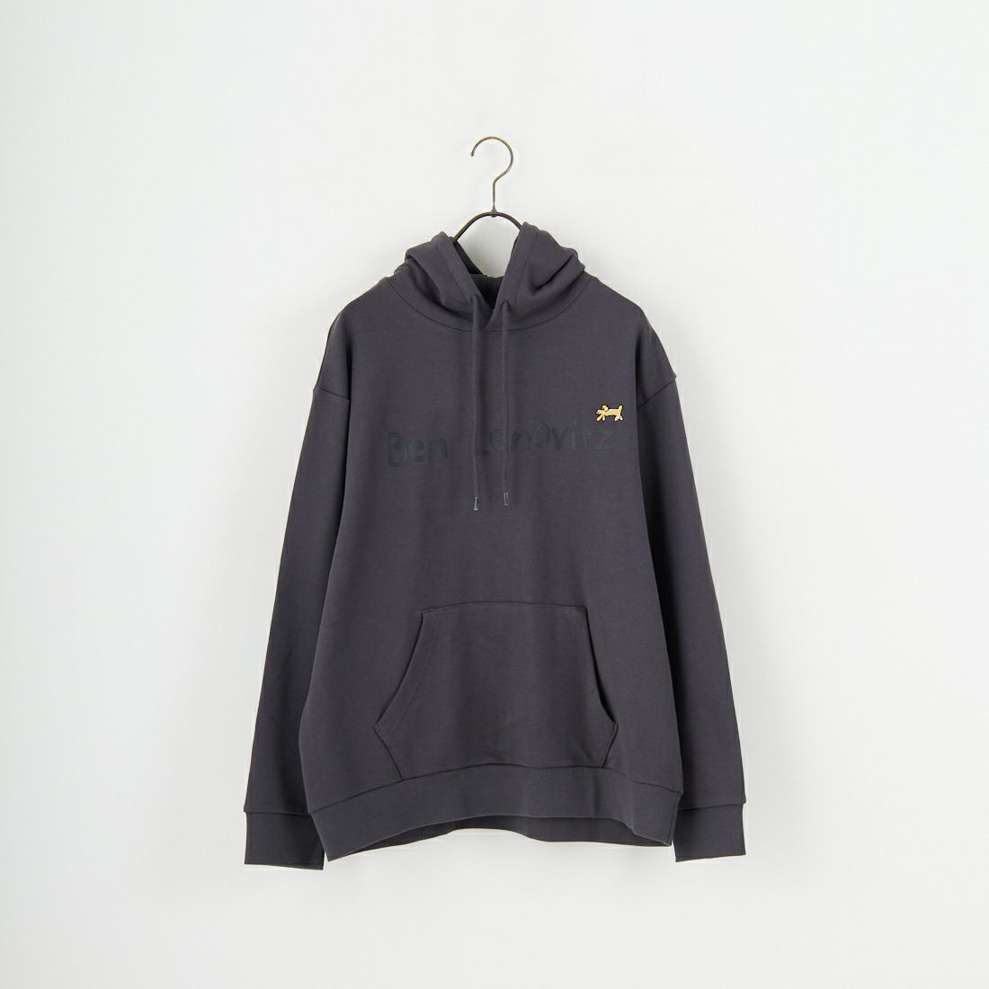 Ben Lenovitz [ベン レノビッツ] 別注 ドッグプリントスウェットパーカー [BL25F-005IN-JF] CHARCOAL