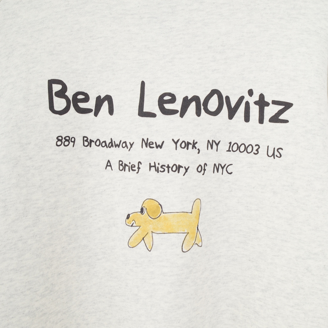 Ben Lenovitz [ベン レノビッツ] 別注 ドッグプリントスウェットパーカー [BL25F-005IN-JF] OATMEAL