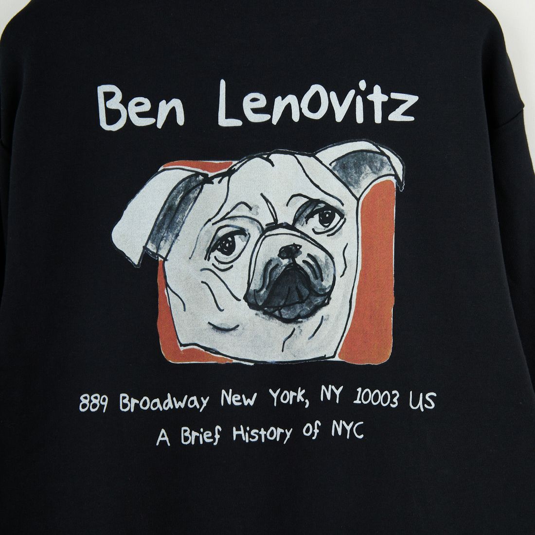 Ben Lenovitz [ベン レノビッツ] 別注 ドッグバックプリントスウェット [BL25F-001IN-JF] BLACK