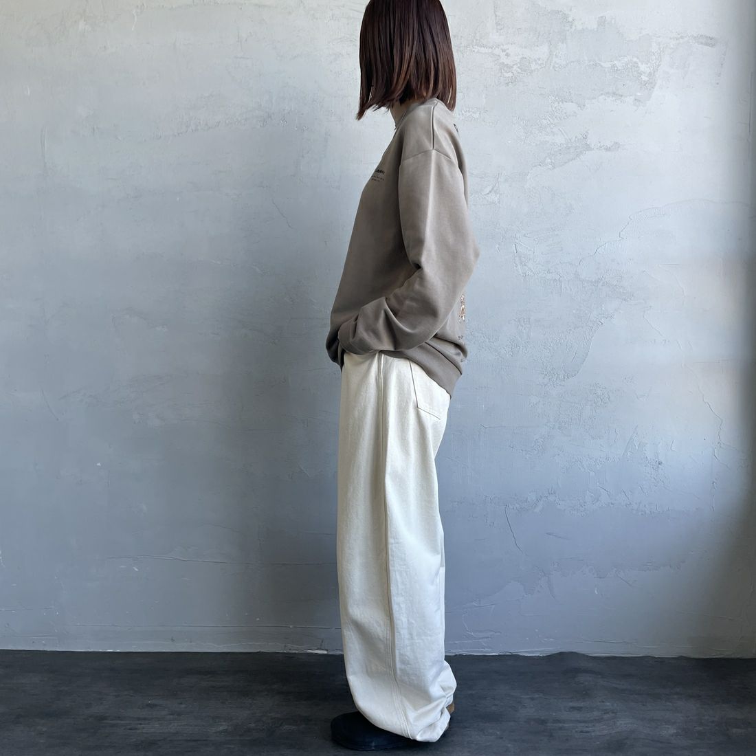 Ben Lenovitz [ベン レノビッツ] 別注 ドッグバックプリントスウェット [BL25F-002IN-JF] BEIGE