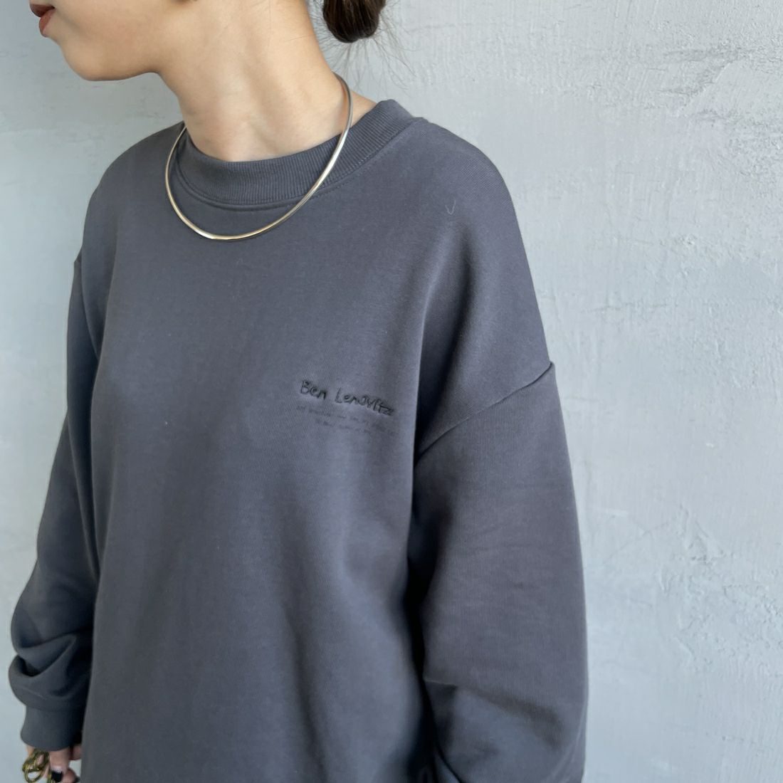 Ben Lenovitz [ベン レノビッツ] 別注 ドッグバックプリントスウェット [BL25F-003IN-JF] BEIGE