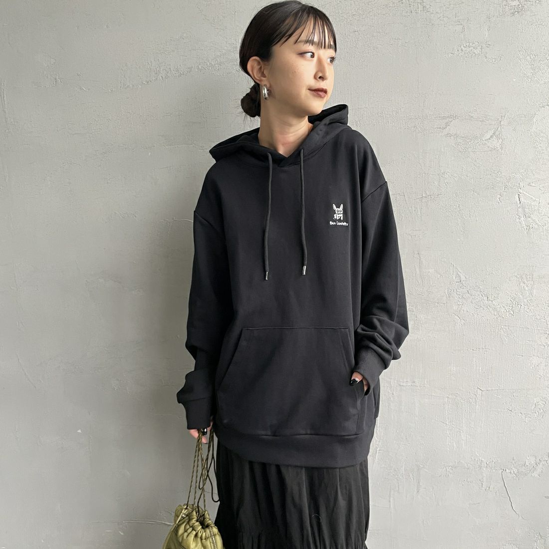 Ben Lenovitz [ベン レノビッツ] 別注 ドッグバックプリントスウェットパーカー [BL25F-004IN-JF] BLACK
