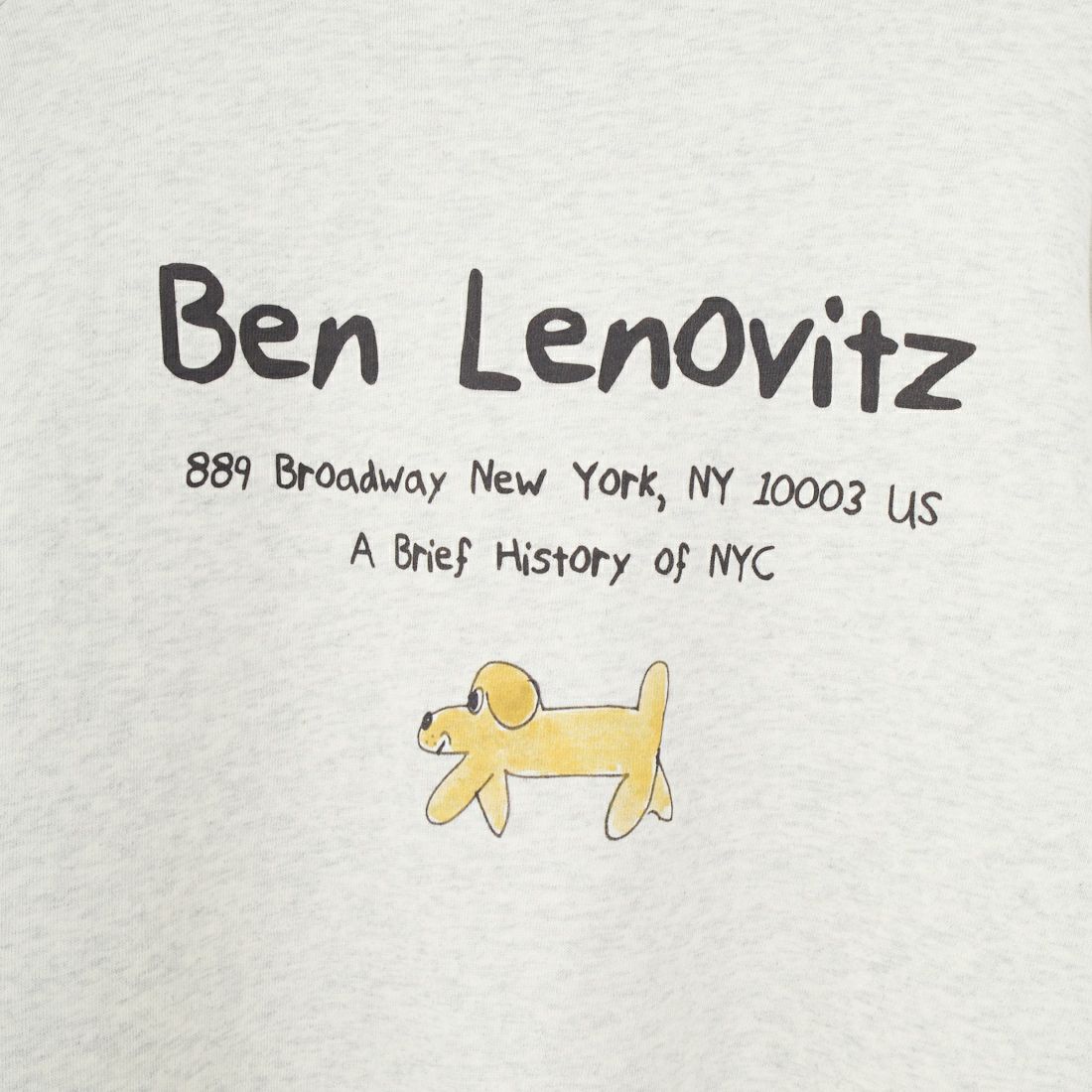 Ben Lenovitz [ベン レノビッツ] 別注 ドッグプリントスウェットパーカー [BL25F-005IN-JF] OATMEAL