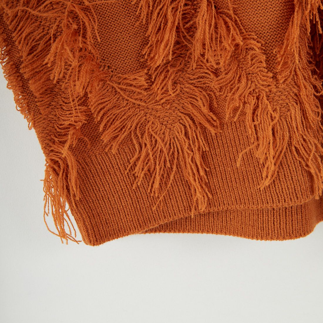 Jf Ready Made [ジェイエフレディメイド] フリンジ編みニットプルオーバー [3107205] 204 Dｵﾚﾝｼﾞ