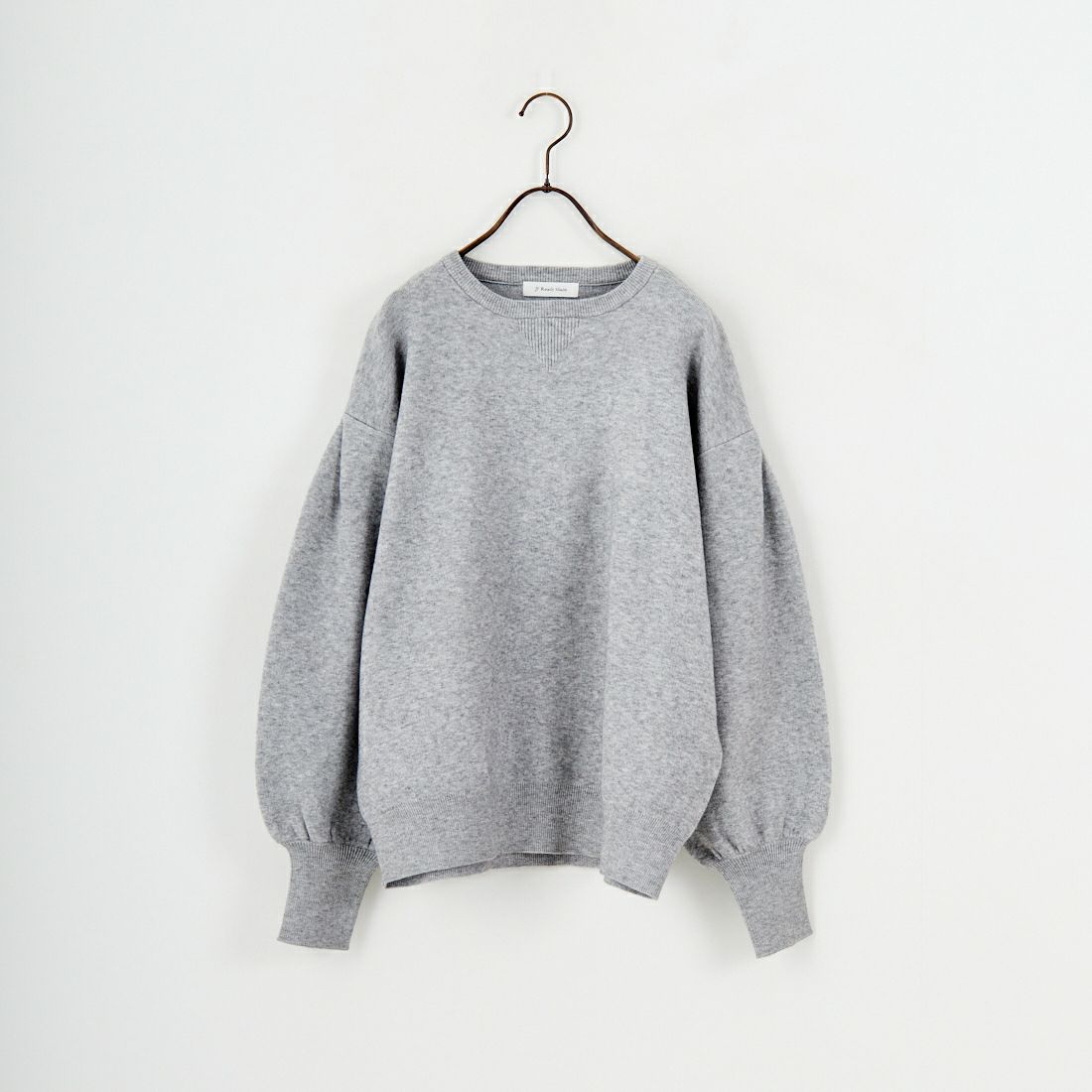 Jf Ready Made [ジェイエフレディメイド] スウェットデザイン総針ニットプルオーバー [3107201] 821 ﾓｸｸﾞﾚｰ