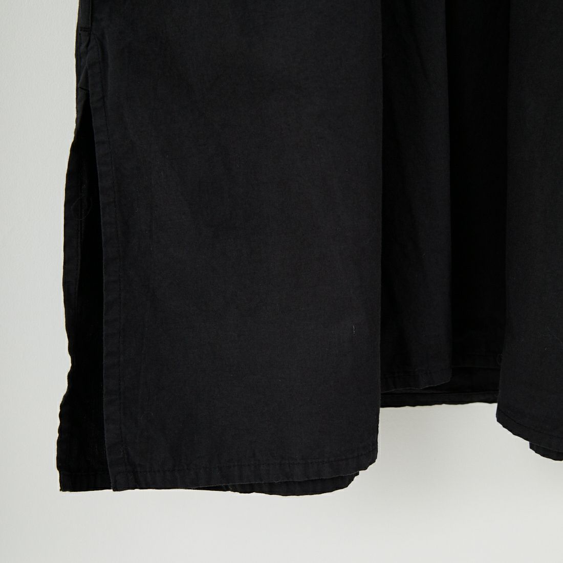 ARMEN [アーメン] ポプリンワークギャザーシャツドレス [INAM2555PD] 9900 BLACK