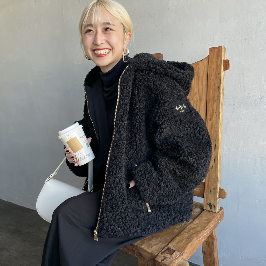 BLACK&&モデル身長：150cm 着用サイズ：1&&