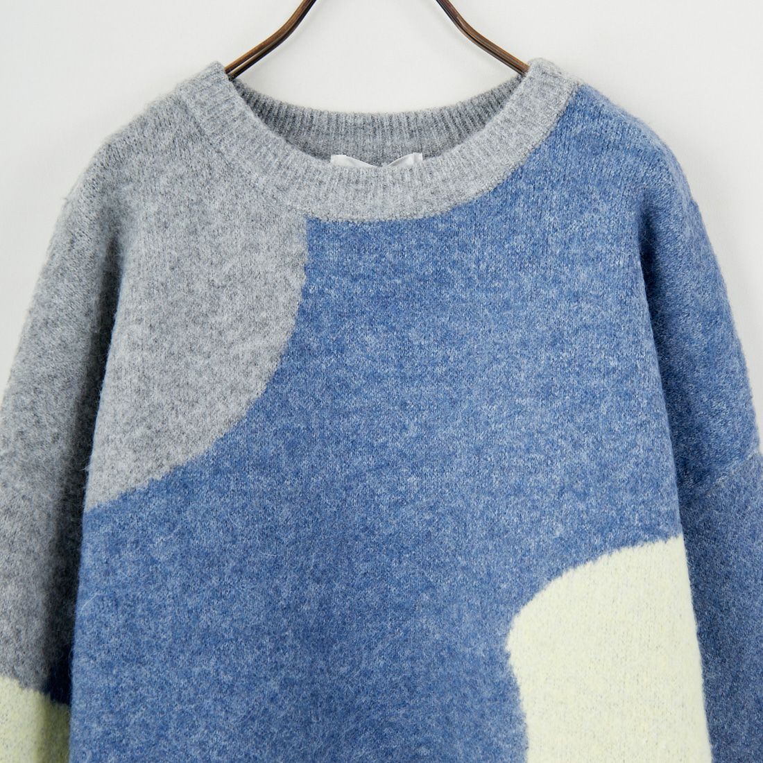 Maison de L'allure [メゾン ドゥ ラリュール] シャギージャガードニット [M25131040] 05 L.GRAY