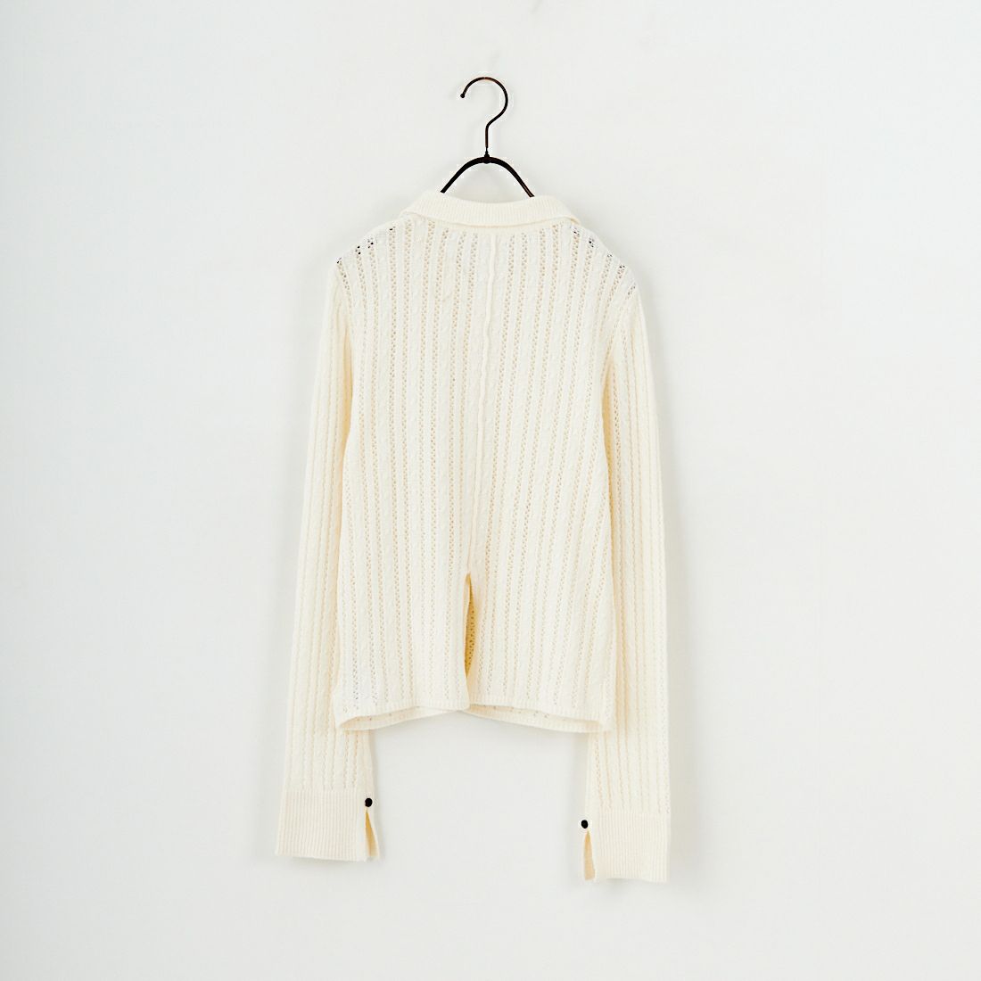 Jf Ready Made [ジェイエフレディメイド] 透かし柄ニットシャツ [12587-HQ] OFF WHITE