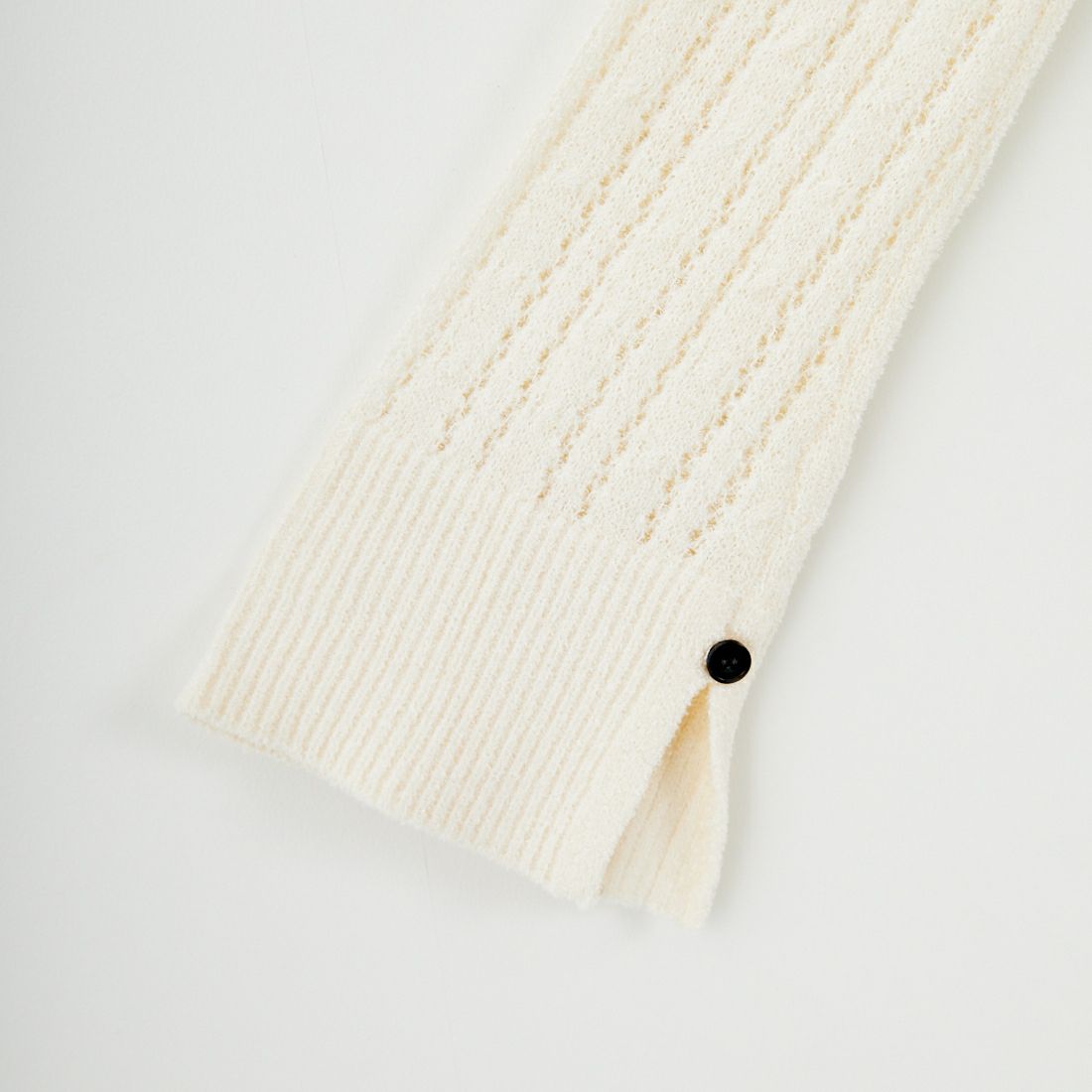 Jf Ready Made [ジェイエフレディメイド] 透かし柄ニットシャツ [12587-HQ] OFF WHITE