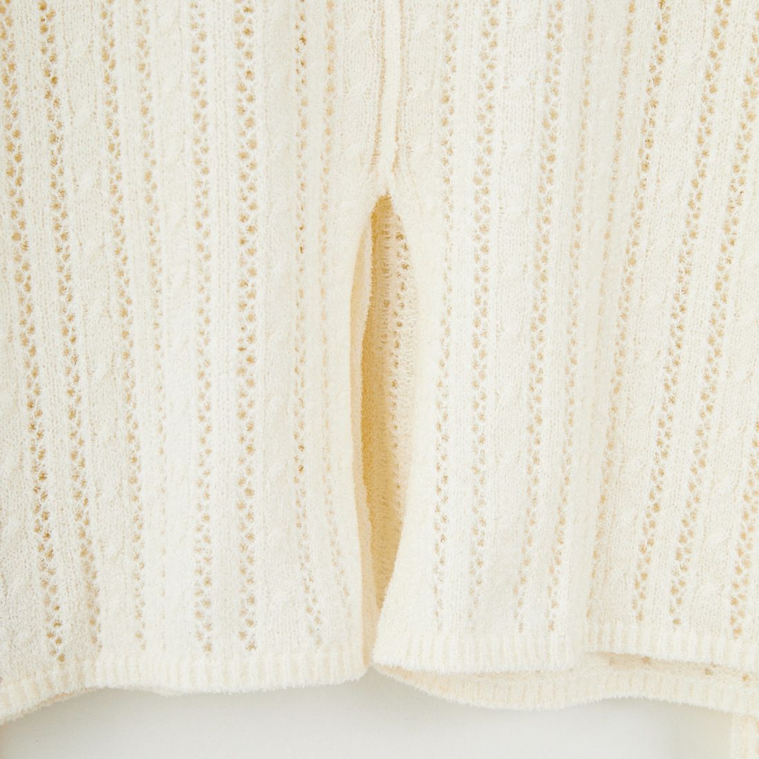 Jf Ready Made [ジェイエフレディメイド] 透かし柄ニットシャツ [12587-HQ] OFF WHITE