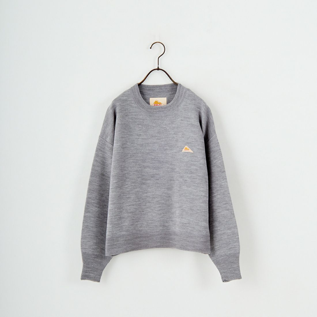 KELTY [ケルティ] 別注 ワンポイントロゴ スウェットライクニット [KE253W30IN03-JF] GRAY