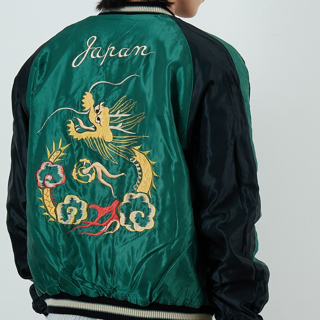 TAILOR TOYO [テーラートウヨウ] リバーシブル 別珍スーベニアジャケット [TT15795] 119 TIGER &&モデル身長：179cm 着用サイズ：XL&&