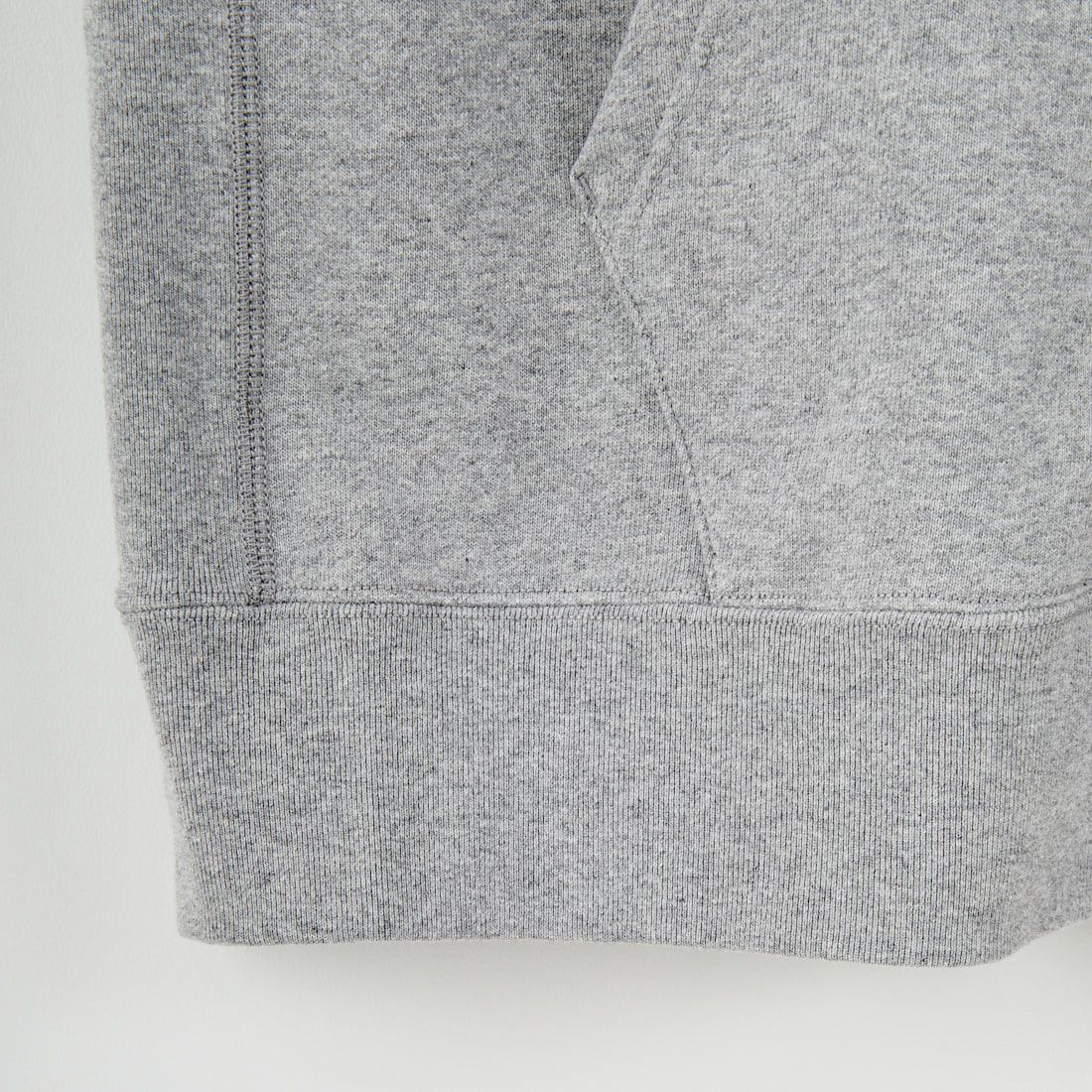 DENHAM [デンハム] チェーンステッチ ジップアップフーディ [CHAIN-ZIP-UP-HOODY] GREY