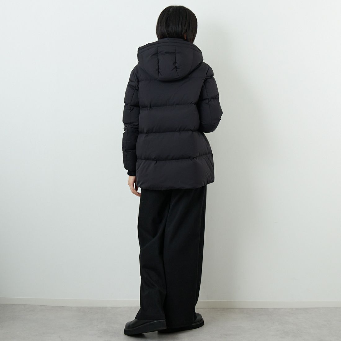 TATRAS [タトラス] NEPETA/ネペタ ダウンジャケット [LJXA0074010528] BLACK &&モデル身長：162cm 着用サイズ：2&&