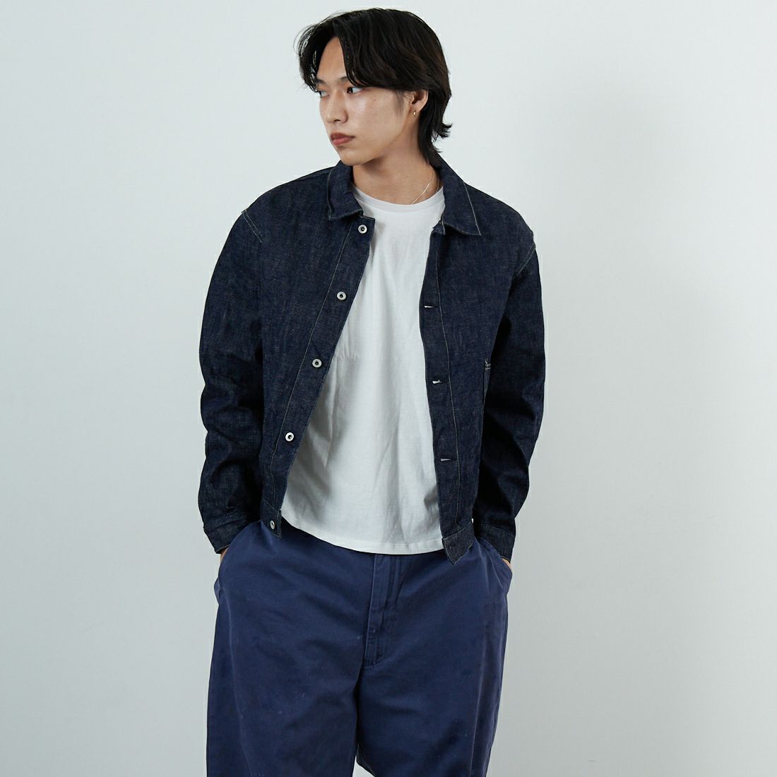 1 INDIGO&&モデル身長：179cm 着用サイズ：M&&