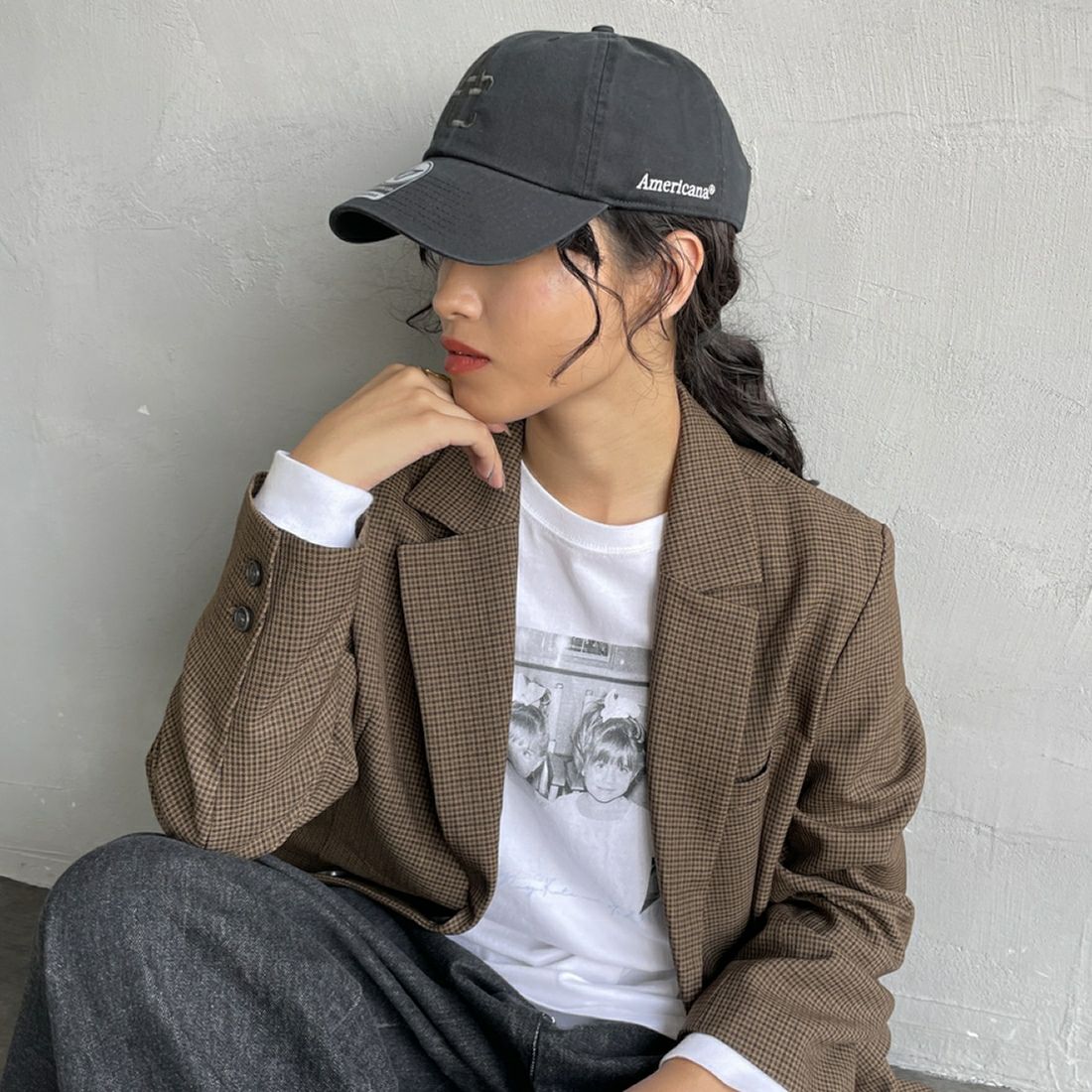 Americana [アメリカーナ] 47 クリーンナップキャップ [FC-001-25FW] ﾌﾞﾗｯｸ