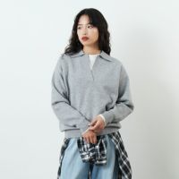 Jf Ready Made [ジェイエフレディメイド] 総針ニット襟付きプル