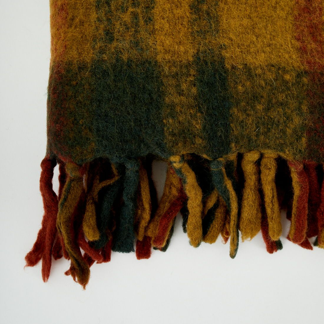 soil [ソイル] ウールチェックブランケット [NSL25513] 4600 KHAKI