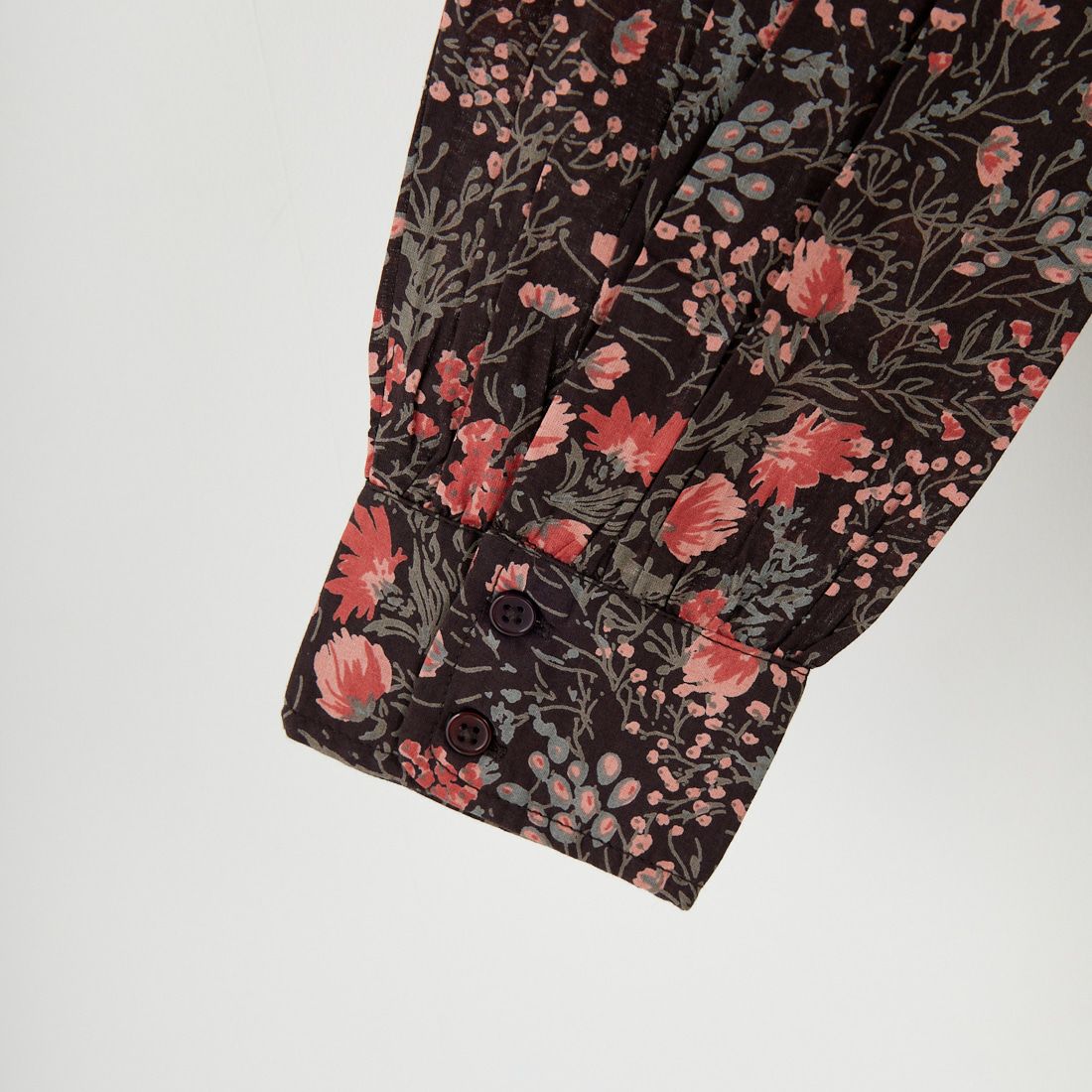 soil [ソイル] キャンブリック フラワープリントタイギャザーフライフロントシャツ [NSL25592] 9850 OFF.B