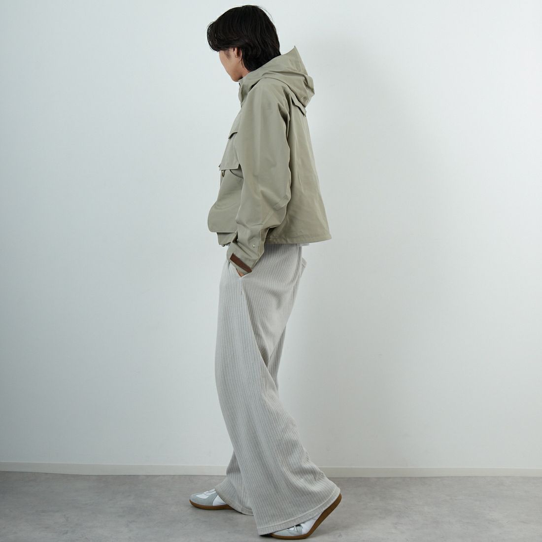 WOOLRICH [ウールリッチ] ゴアテックス 3レイヤーフィッシングジャケット [WJOU2000] OLIVE &&モデル身長：179cm 着用サイズ：M&&