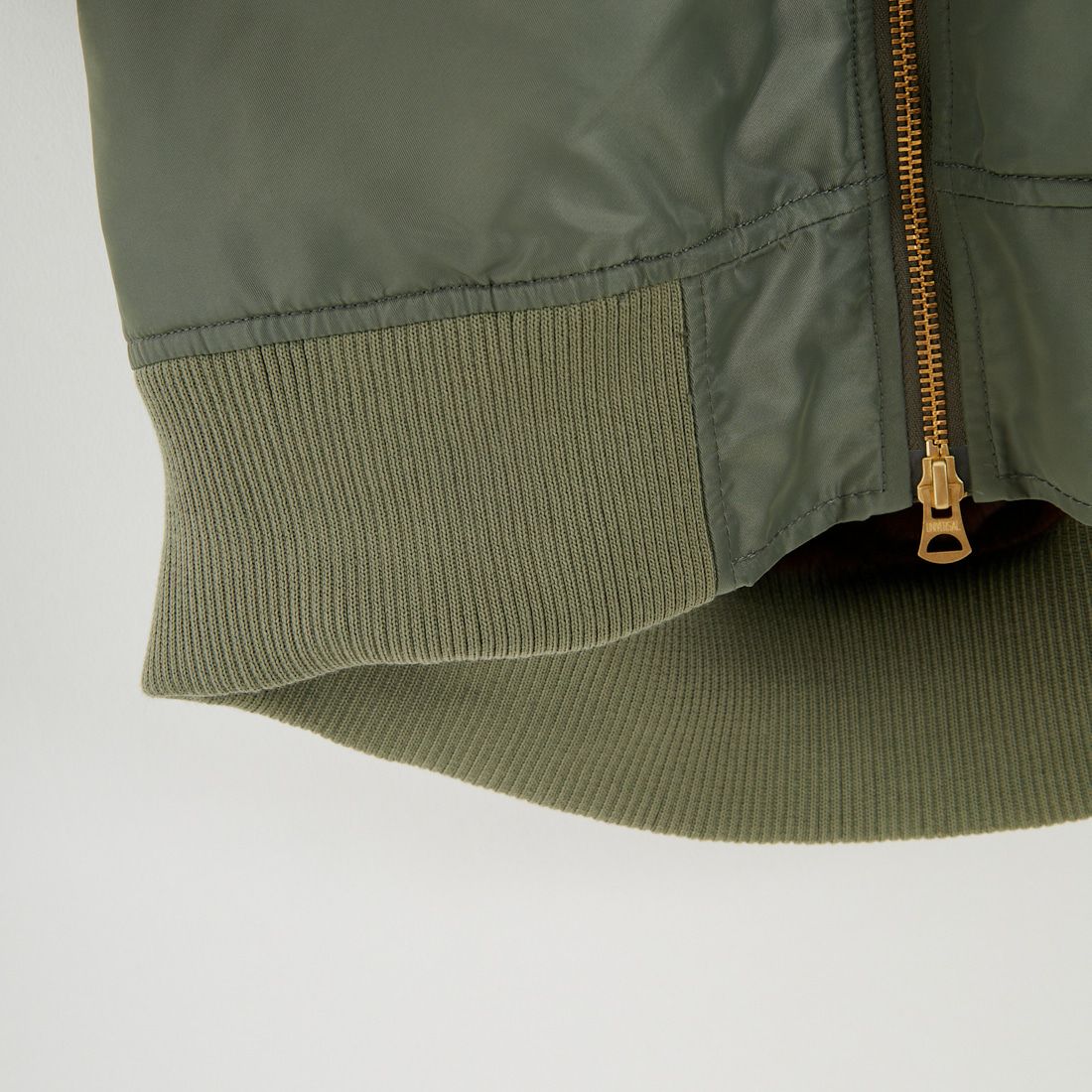 KHA:KI [カーキ] ワイドスクエアMA-1ジャケット [MIL25FJK3240] OLIVE