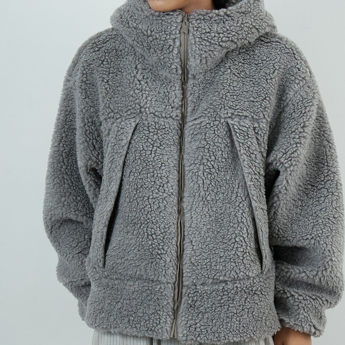 WOOLRICH ウールリッチ ジャンパー ブルゾン XL グレー ボア レア WOOLRICH [ウールリッチ] ボアフリースパーカー [WJOU2022]｜ジーンズ