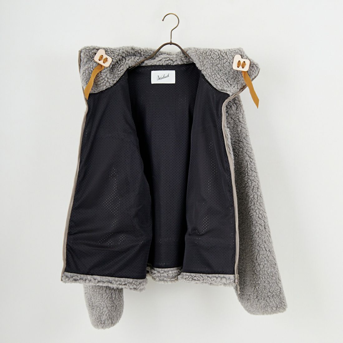 WOOLRICH [ウールリッチ] ボアフリースパーカー [WJOU2022] GRAY