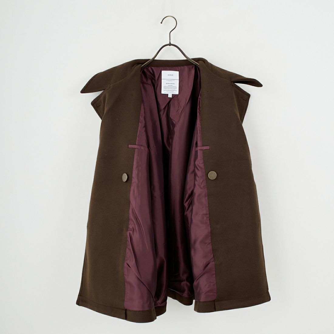 KHA:KI [カーキ] コクーンPコート [MIL25FJK3243] MOCHABROWN