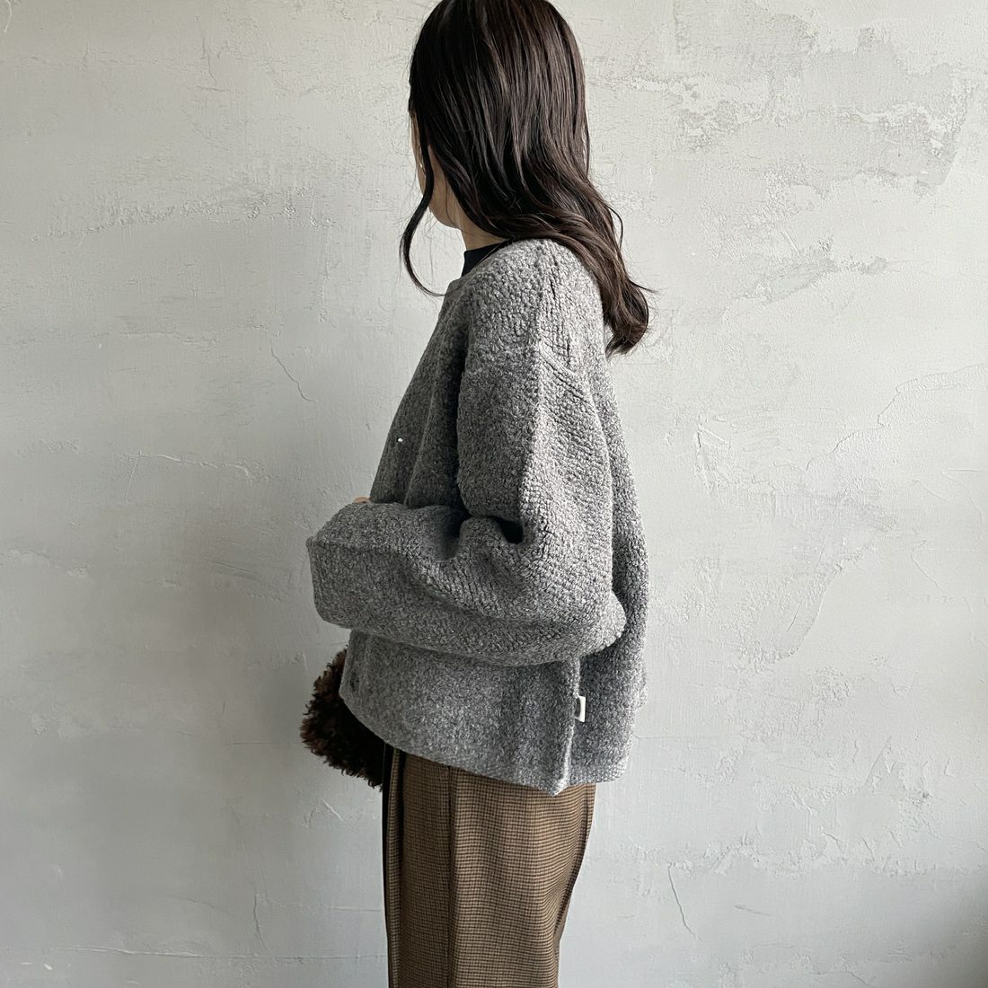 ORCIVAL [オーシバル] ブークレカーディガン [OR-D0127KBT]｜ジーンズ