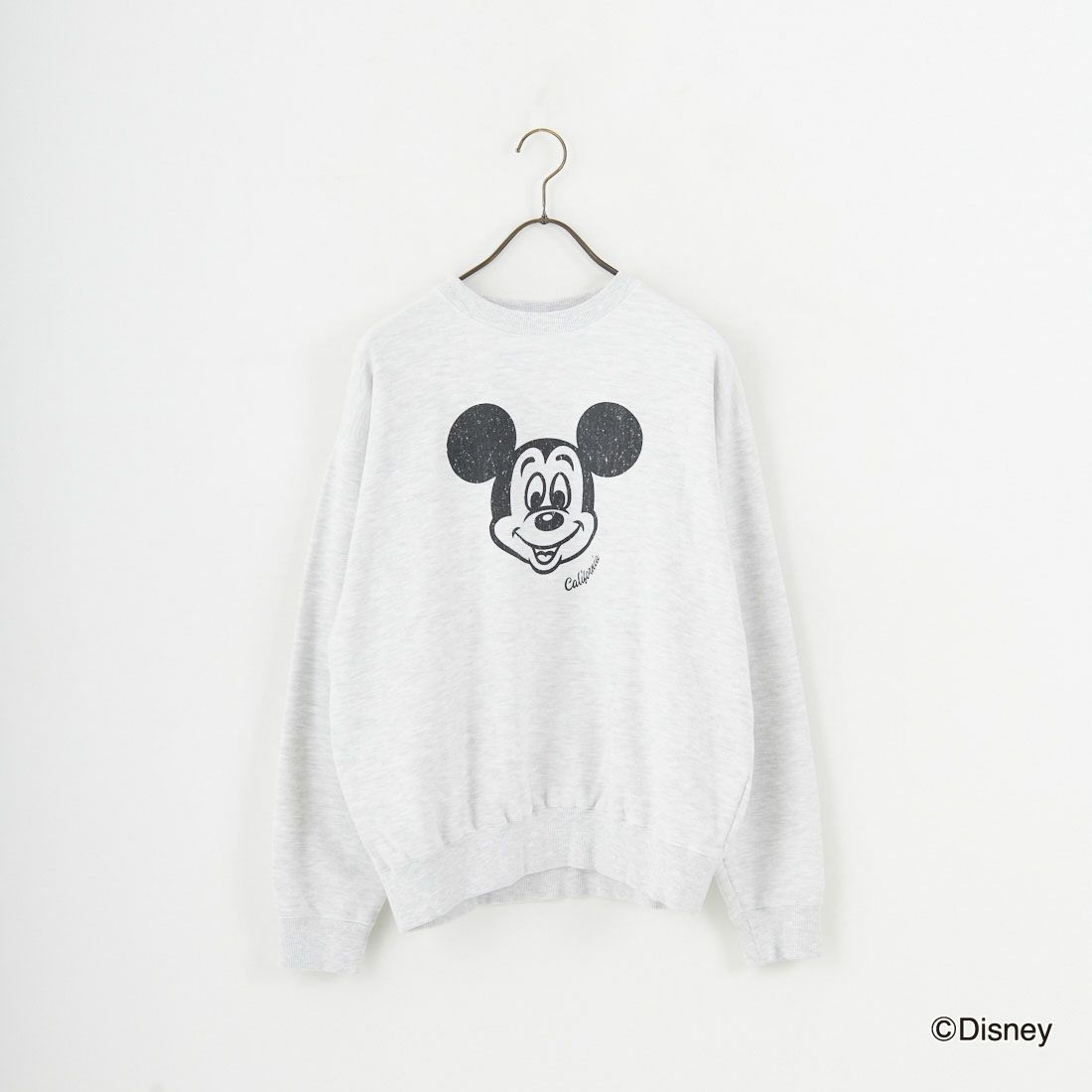 GOOD ROCK SPEED [グッドロックスピード] 別注 / MICKEY MOUSE / プリントスウェット [INTN-058-JF] ASH