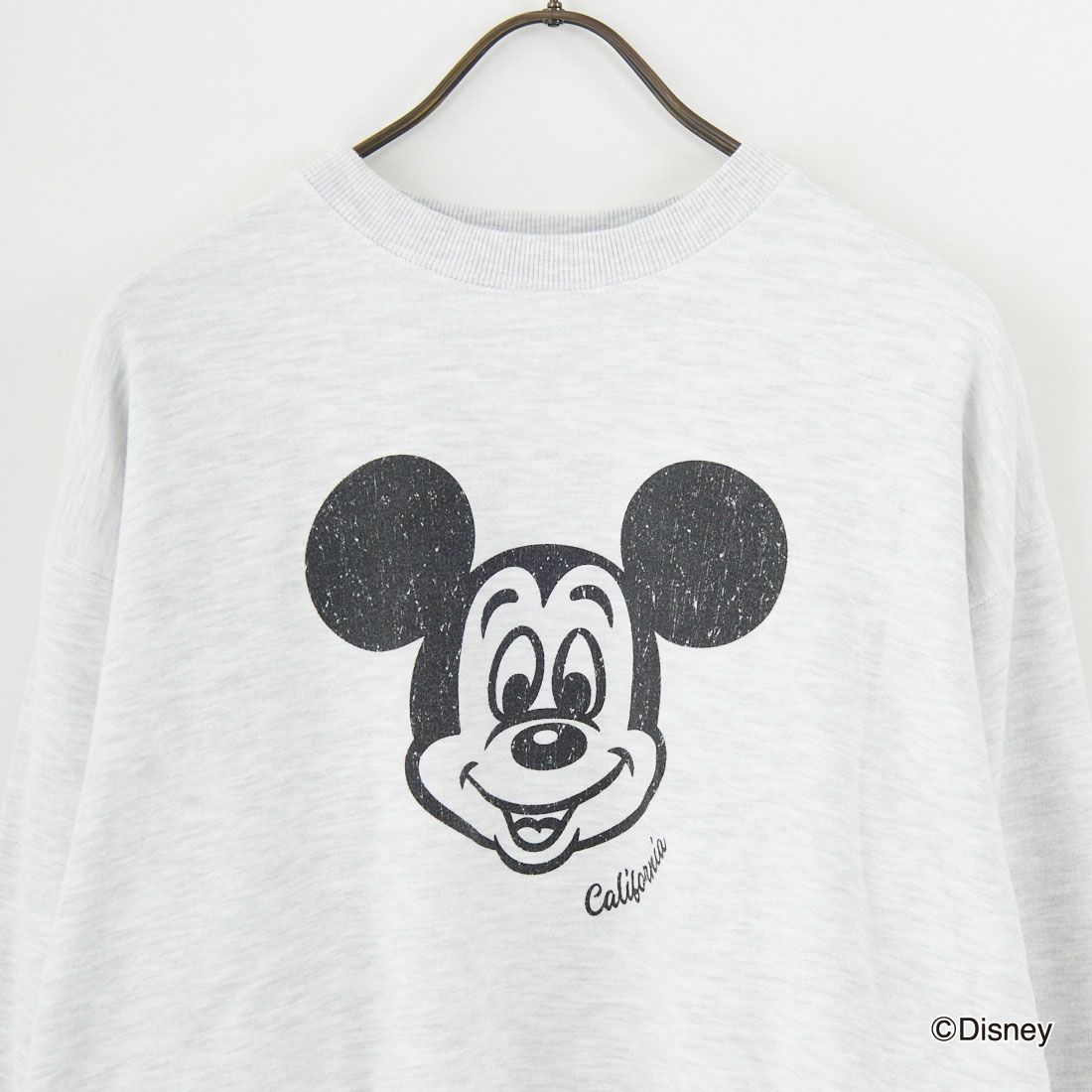 GOOD ROCK SPEED [グッドロックスピード] 別注 / MICKEY MOUSE / プリントスウェット [INTN-058-JF] ASH