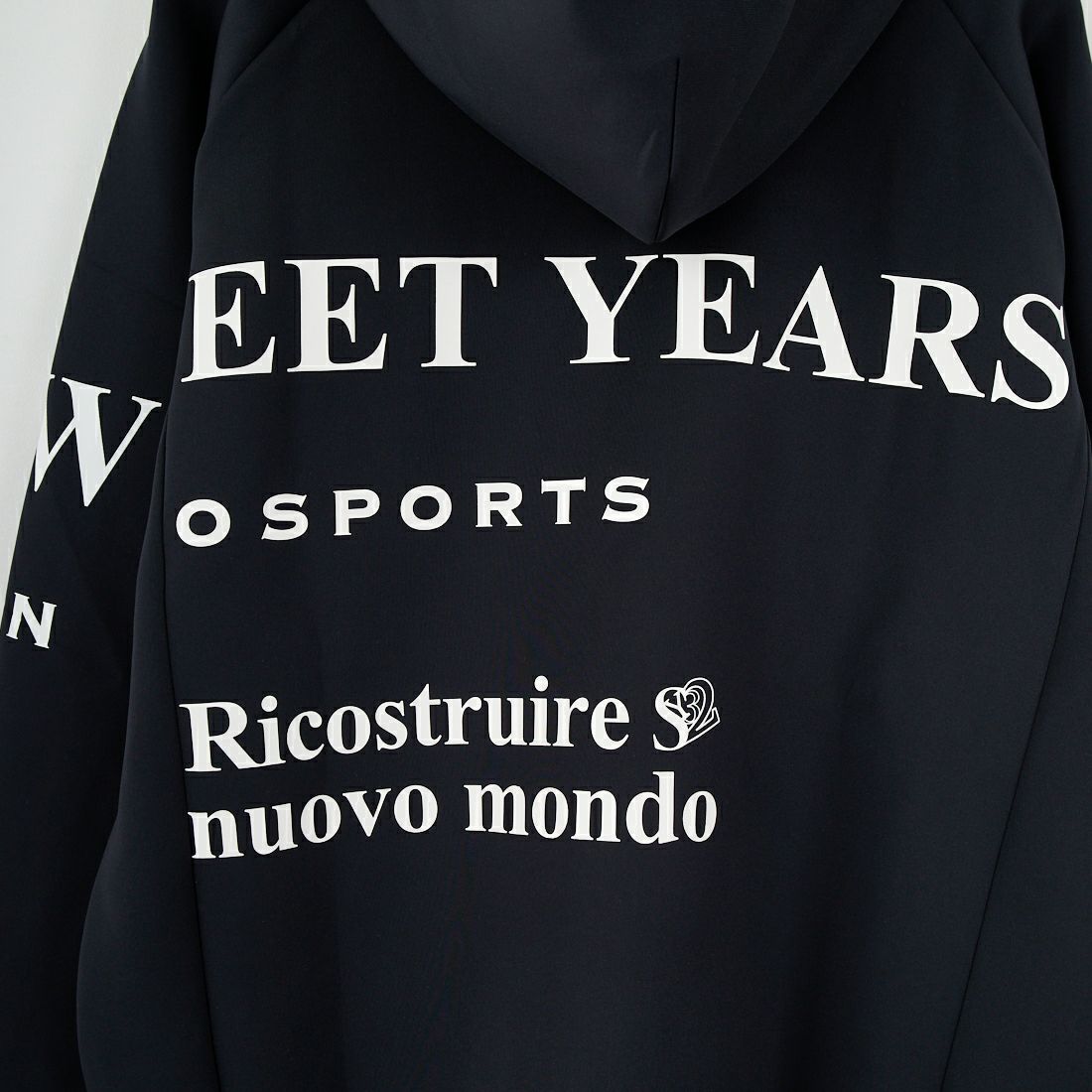 SY32 [エスワイサーティトゥ] ダブルニット セパレートグラフィックジップフーディ [15515] BLACK