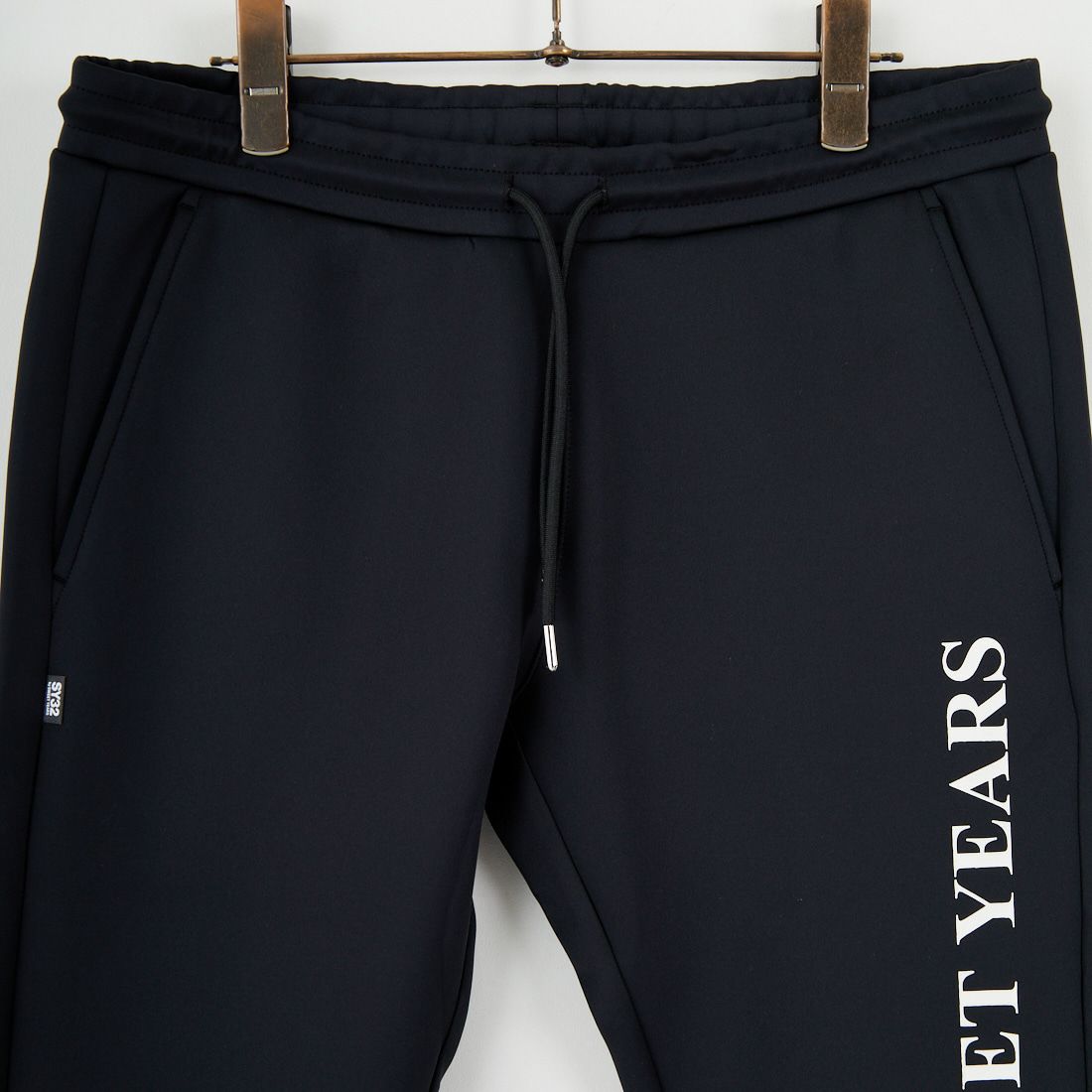 SY32 [エスワイサーティトゥ] ダブルニット スキニースウェットパンツ [15517] BLACK