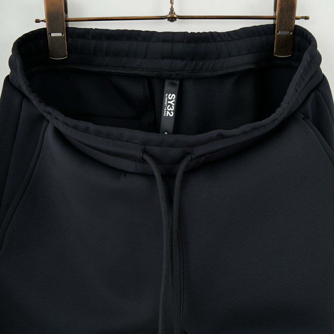 SY32 [エスワイサーティトゥ] ダブルニット スキニースウェットパンツ [15517] BLACK