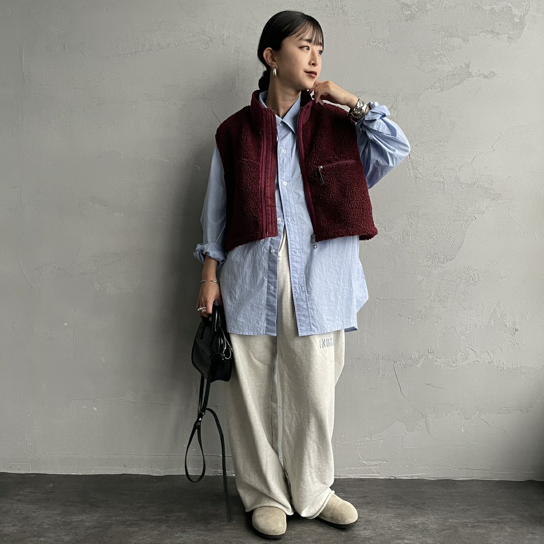 Gymphlex ジムフレックス ショート ボア ベスト GYMPHLEX］ボアショートベスト／ジムフレックス ｜オンセブンデイズ