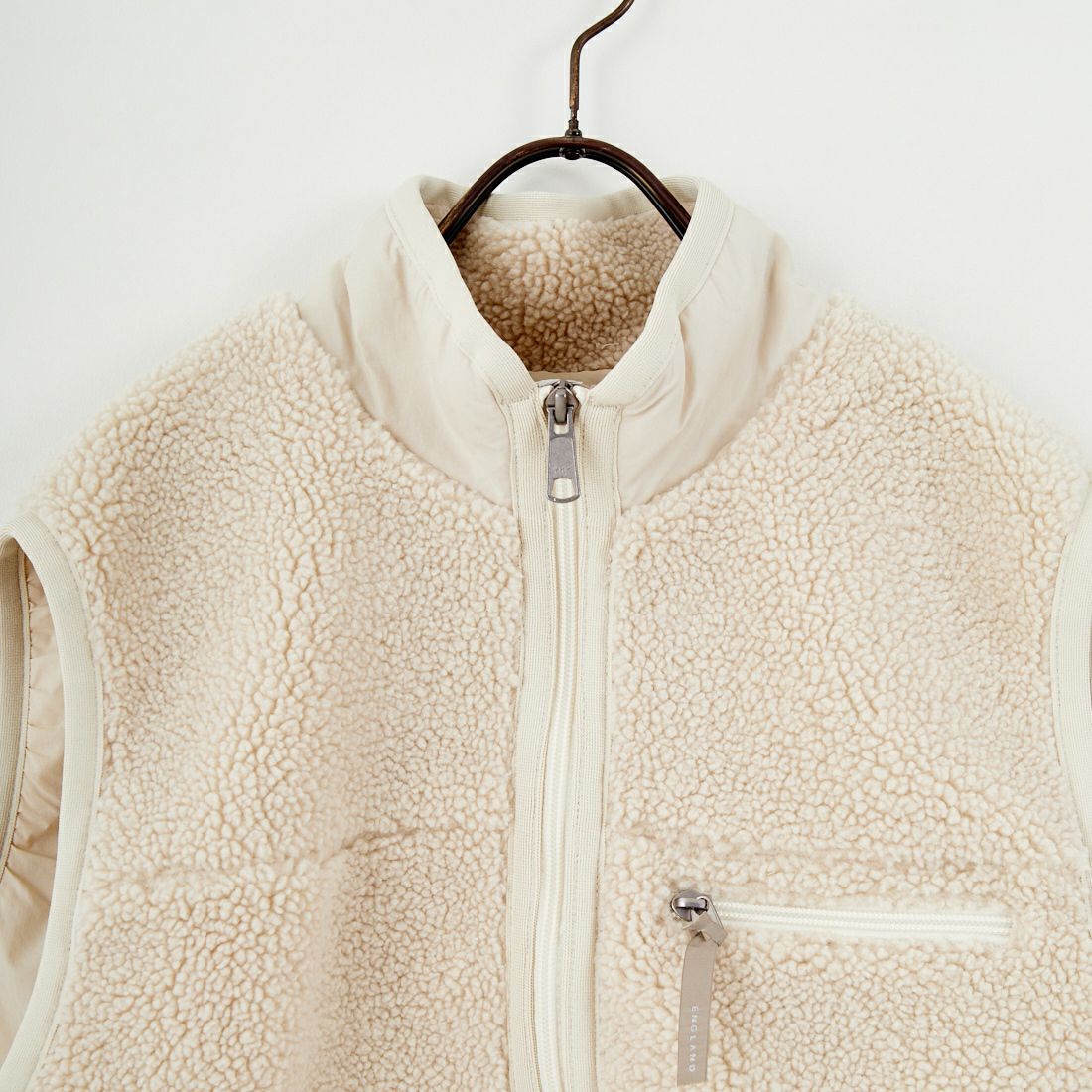 Gymphlex [ジムフレックス] コージーライトボア ショートベスト [GY-A0568BOL] OYSTER WHT