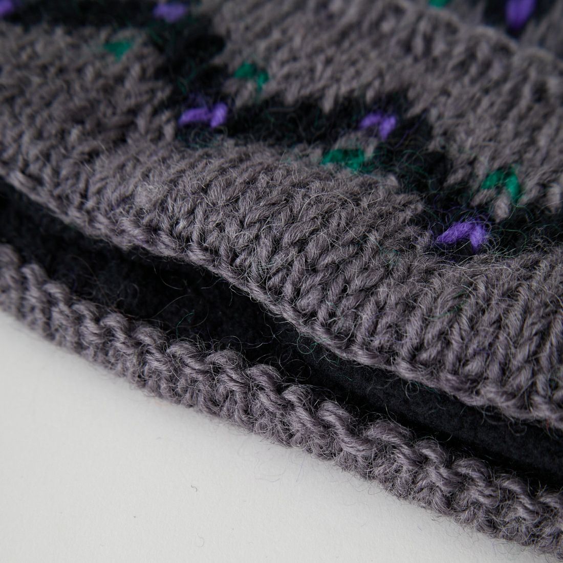 ILL ONE EIGHTY [イル ワンエイティ] ハンドニットスキーキャップ [ILL252-40] BLACK