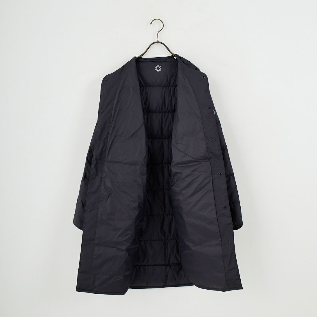 ORCIVAL [オーシバル] ラウンドネックロングコート [OR-A0602DPR] BLACK
