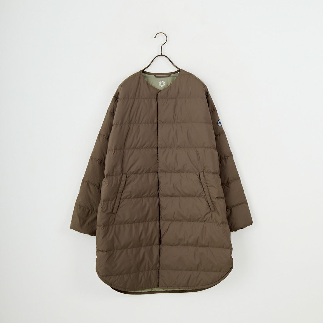 ORCIVAL [オーシバル] ラウンドネックロングコート [OR-A0602DPR] OLIVE GREE