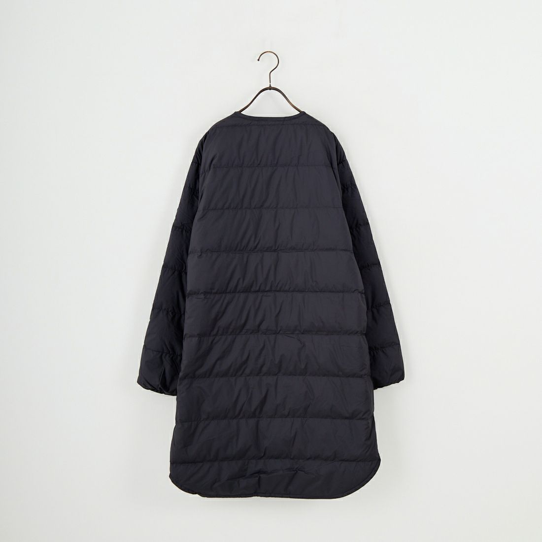 ORCIVAL [オーシバル] ラウンドネックロングコート [OR-A0602DPR] BLACK