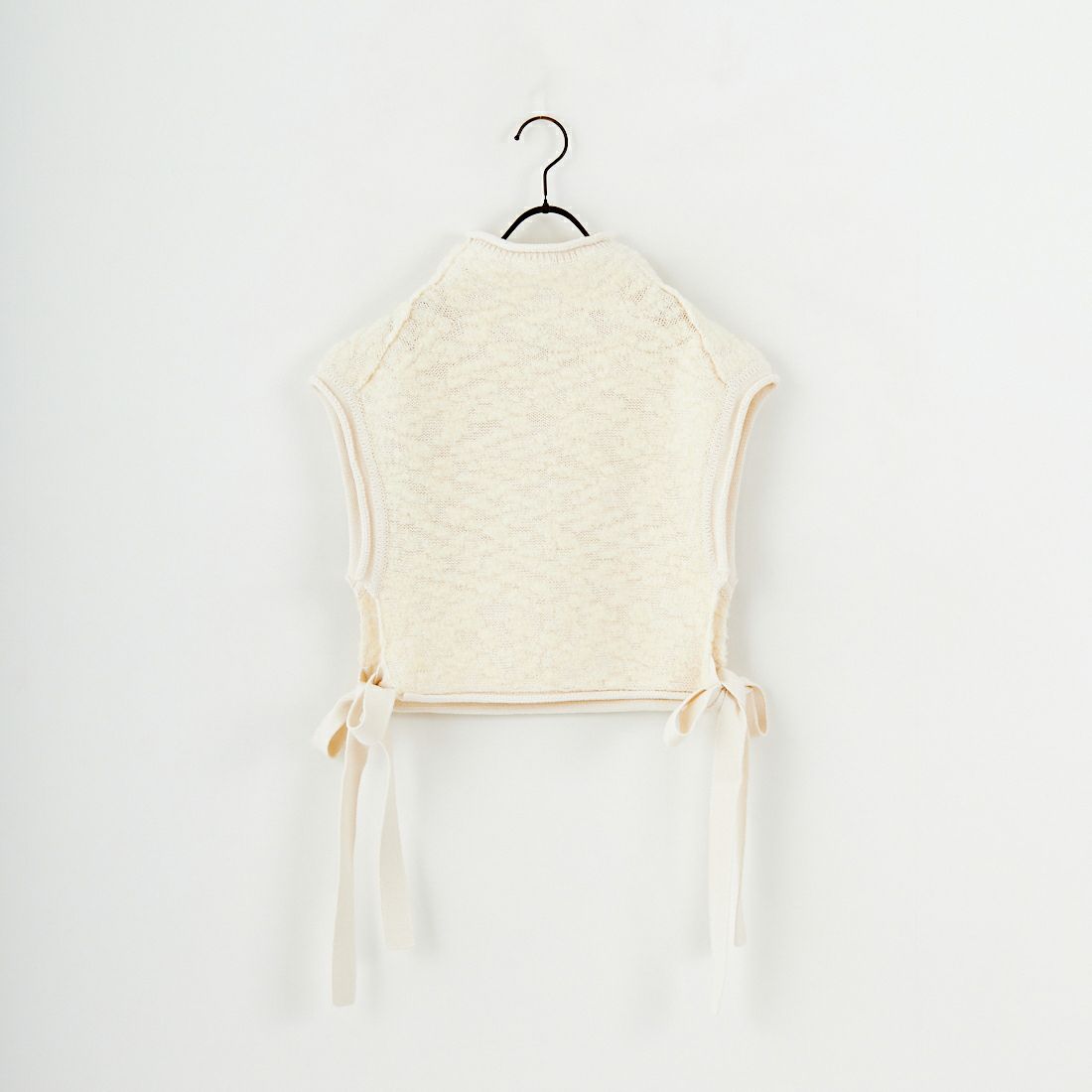 UNFIL [アンフィル] ランダムウール&ウーレンコットン ハイネックベスト [WVFL-UW122] OFF WHITE