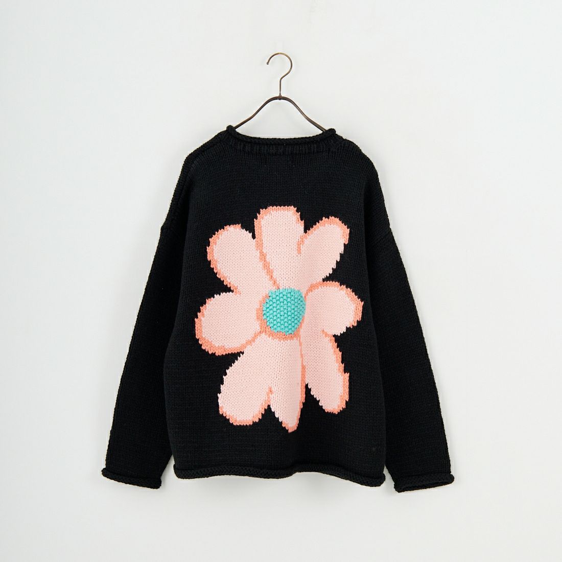 ChahChah [チャーチャー] フラワーwithラブ ハンドニット [CC-25FW-KN01] BLACK