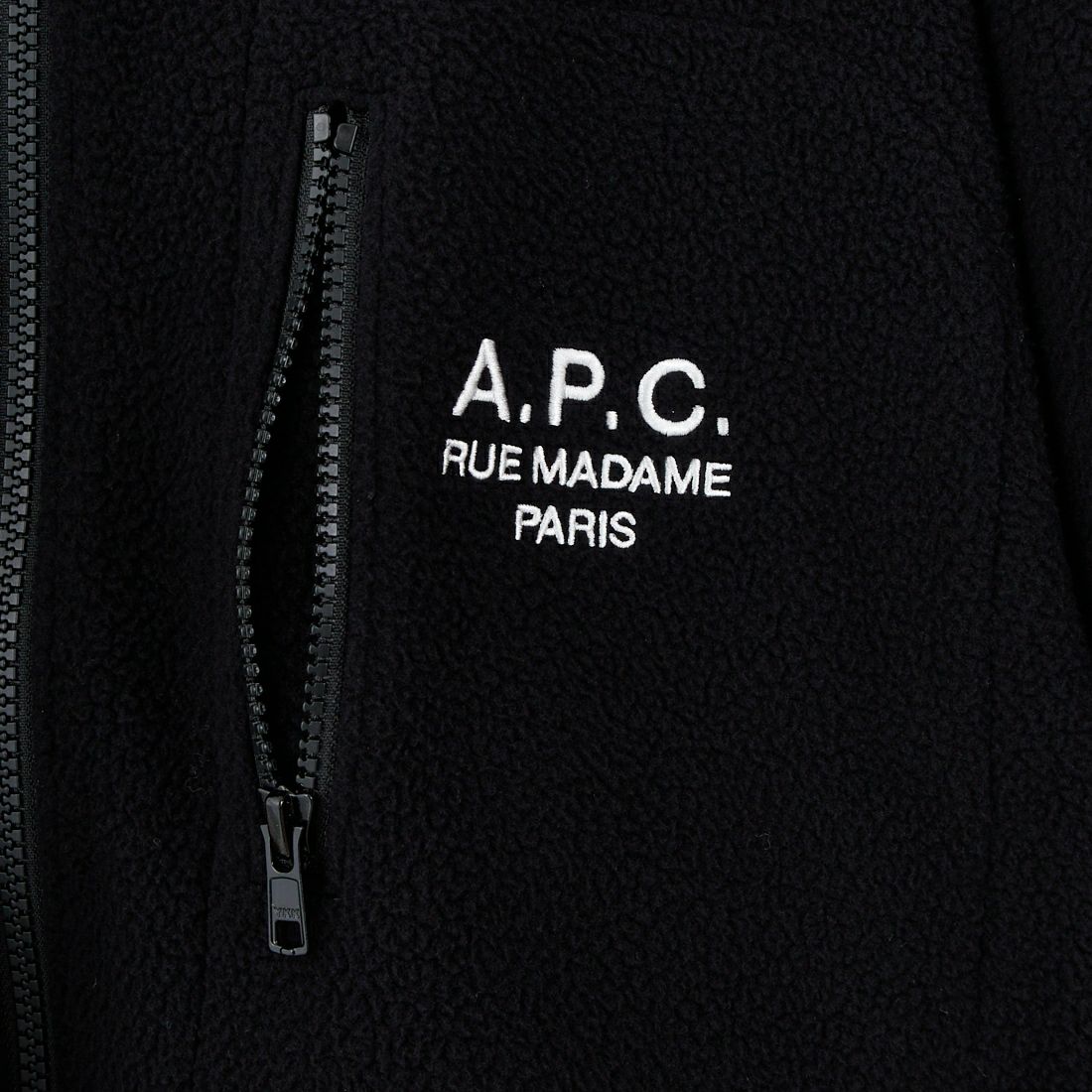 A.P.C. [アー・ペー・セー] ジップアップフリースジャケット [VESTE-POLAIRE] 99 NOIR